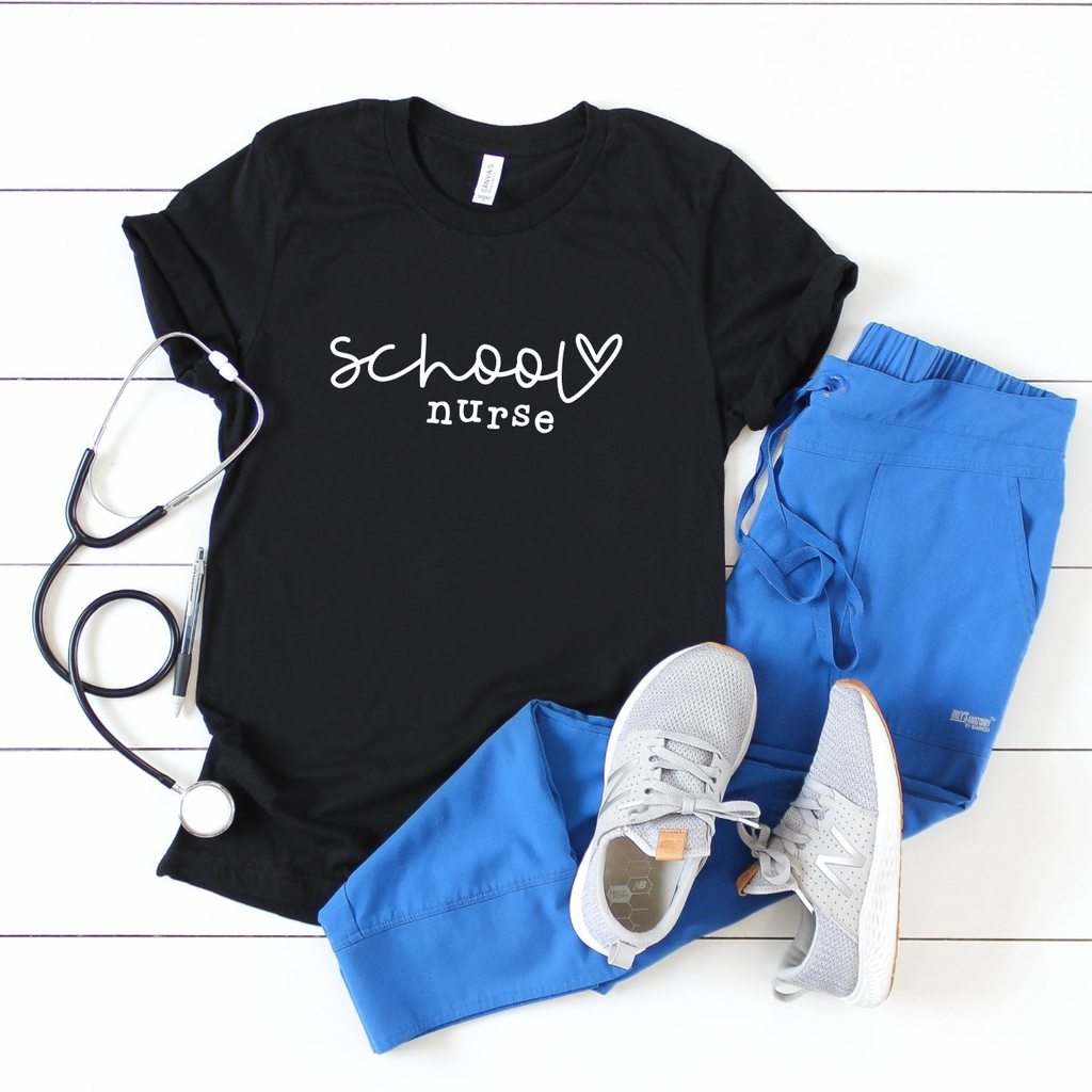 Hand Lettered School Nurse SVG PNG JPG