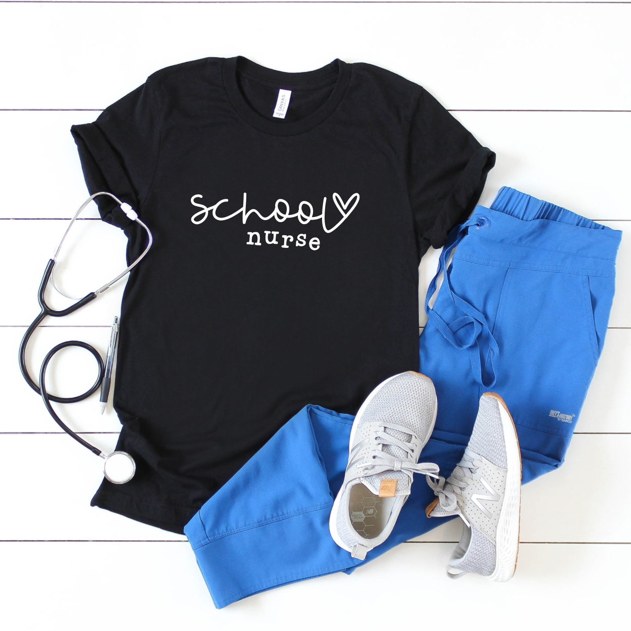 Hand Lettered School Nurse SVG PNG JPG