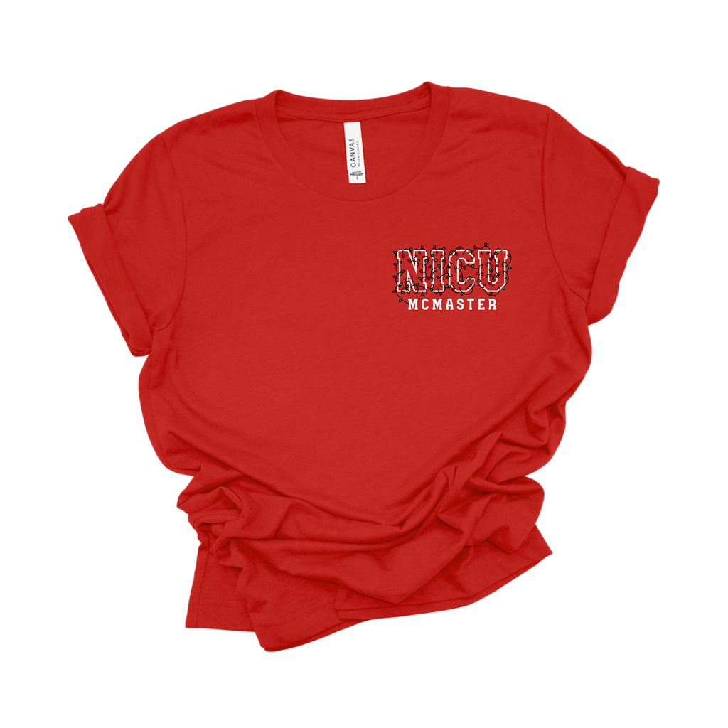 Light It Up Mac NICU Christmas Tee