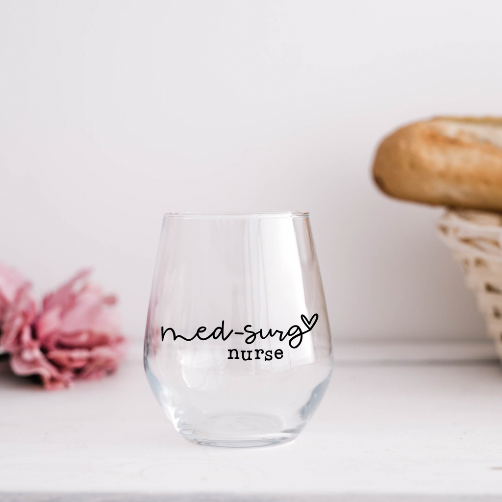 Hand Lettered Med Surg Nurse SVG PNG JPG