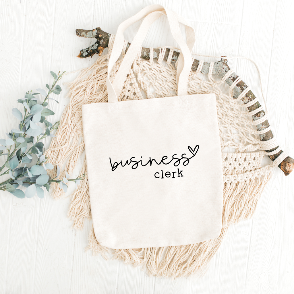 Hand Lettered Business Clerk SVG PNG JPG