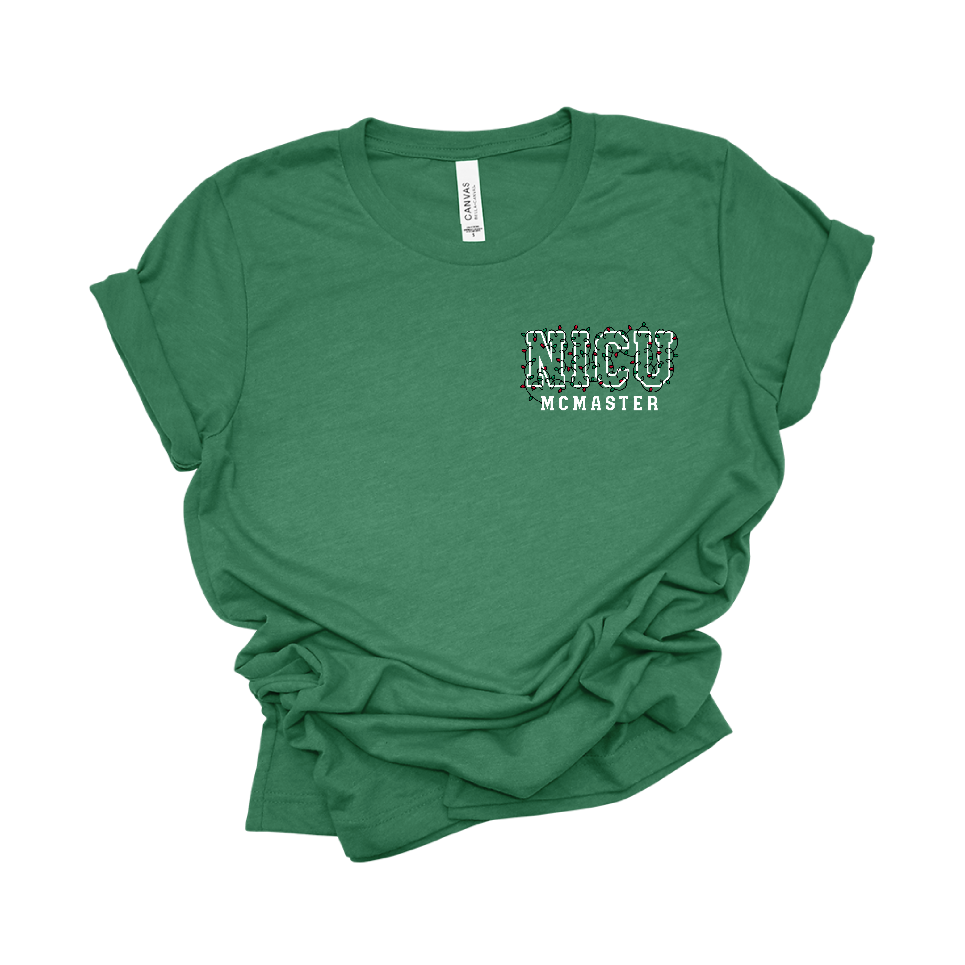 Light It Up Mac NICU Christmas Tee