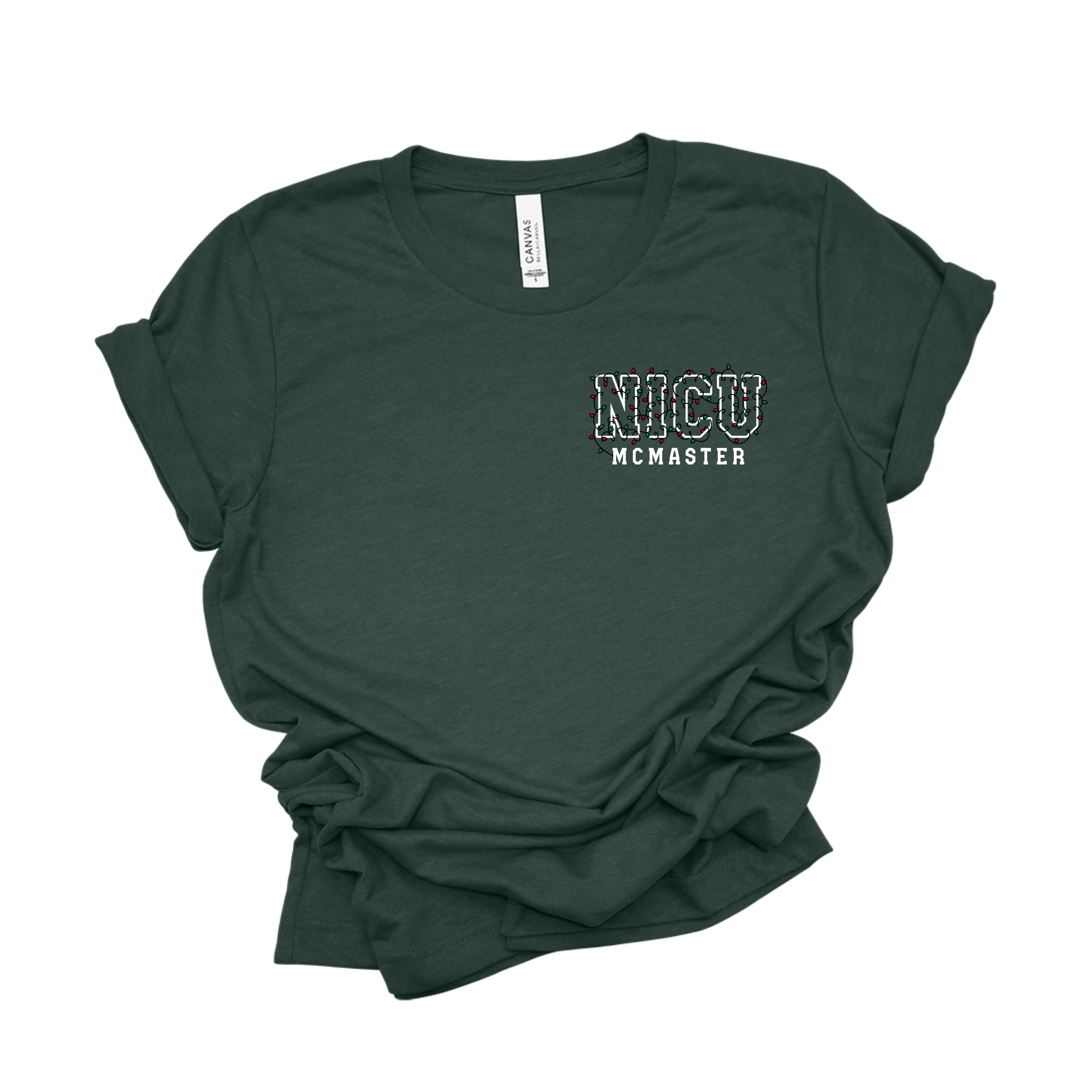 Light It Up Mac NICU Christmas Tee