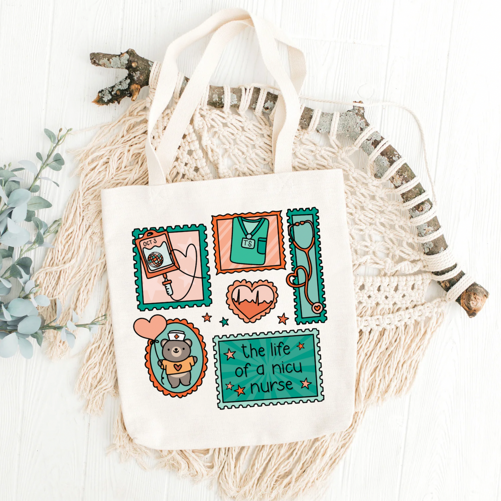 The Life of a NICU Nurse Cute Postage Stamps PNG JPG