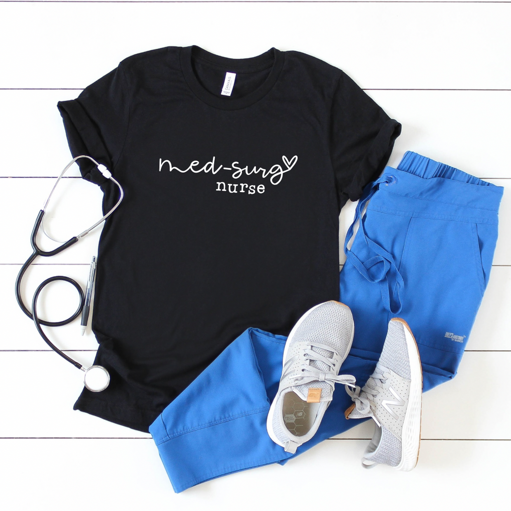 Hand Lettered Med Surg Nurse SVG PNG JPG