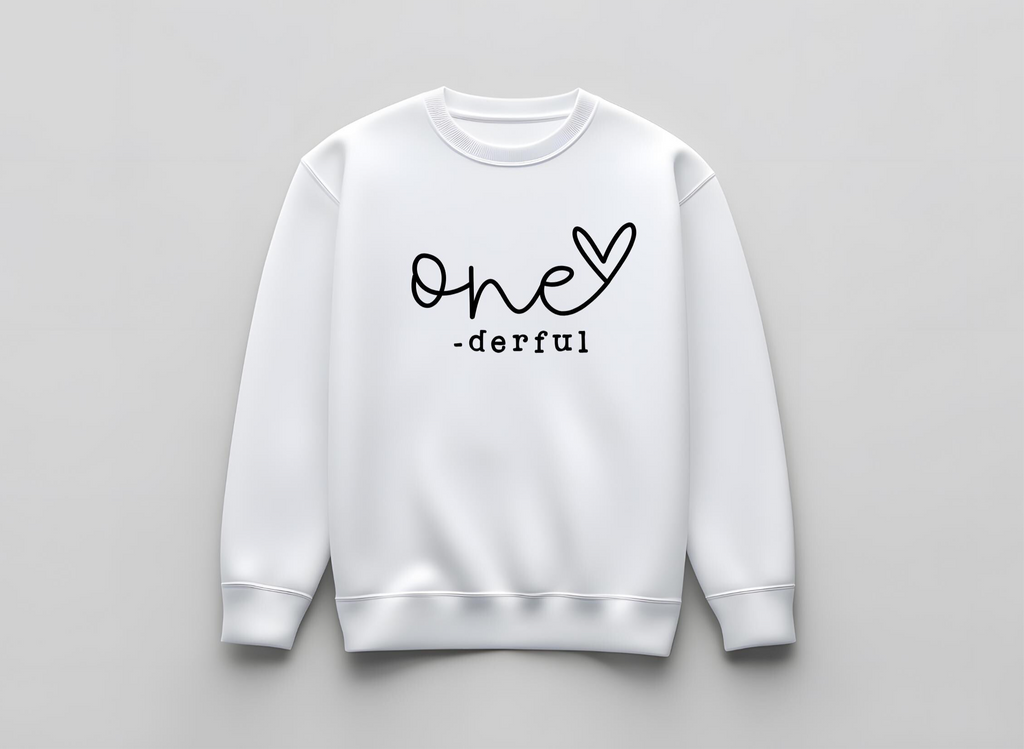 Hand Lettered One-derful SVG PNG JPG