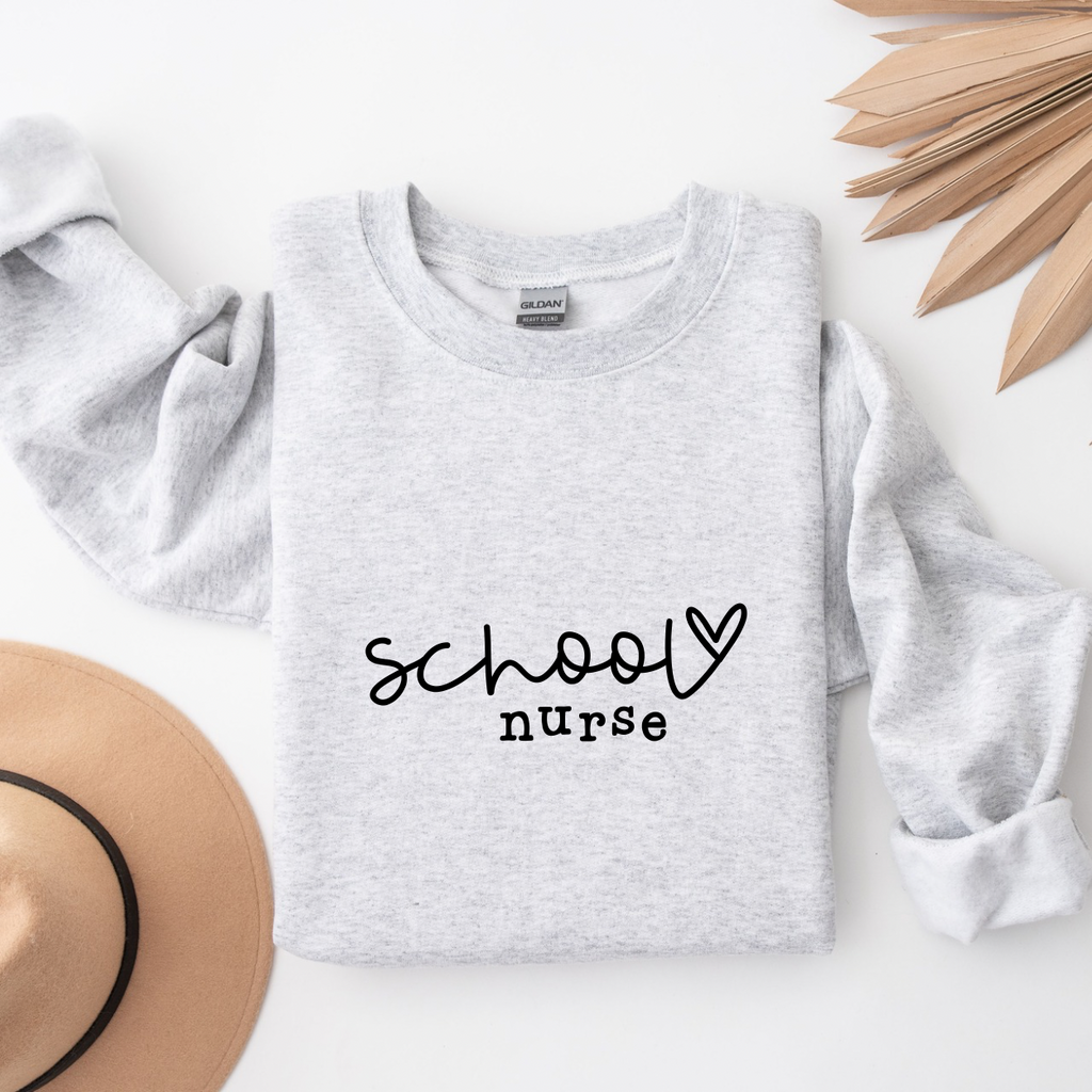 Hand Lettered School Nurse SVG PNG JPG