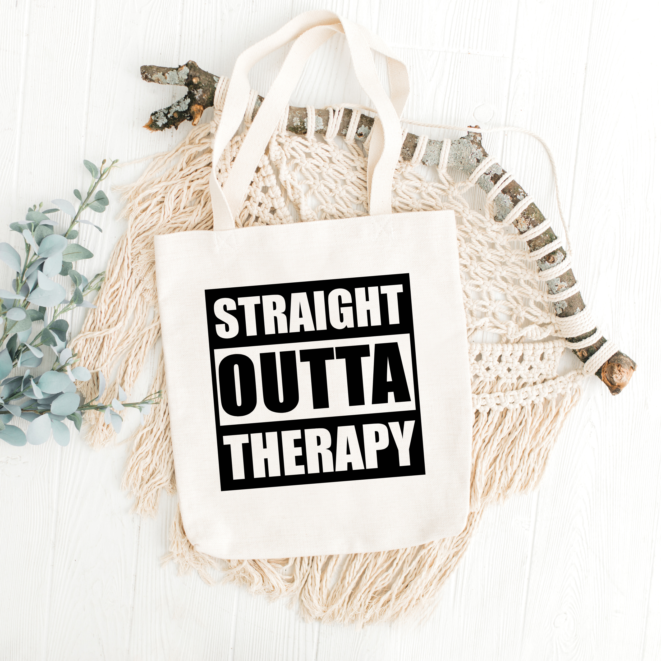 Straight Outta Therapy SVG PNG JPG