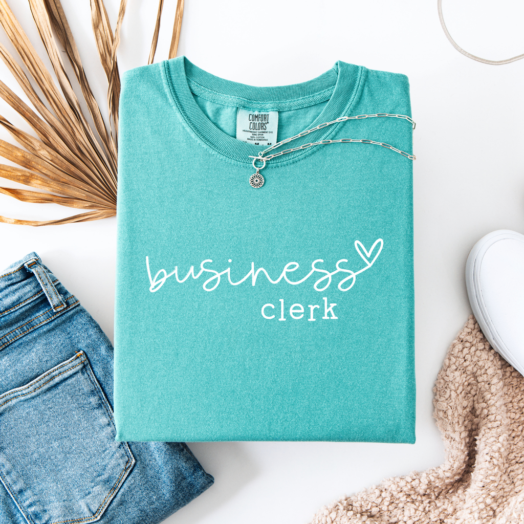 Hand Lettered Business Clerk SVG PNG JPG