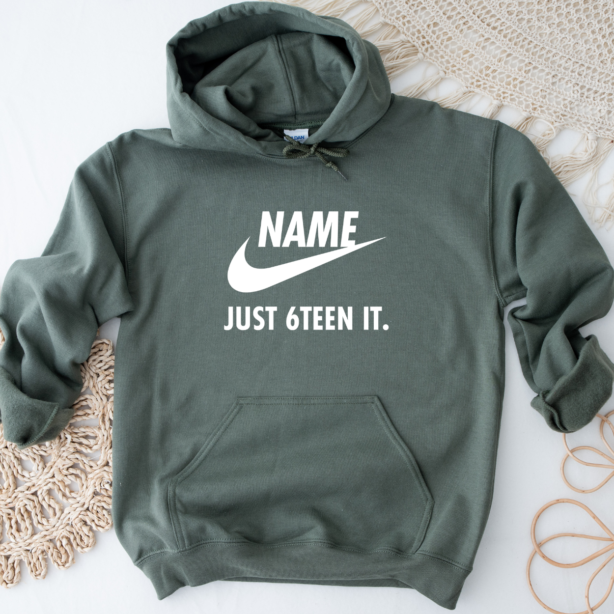 Custom Just 6Teen It Swoosh Birthday SVG, PNG, JPEG