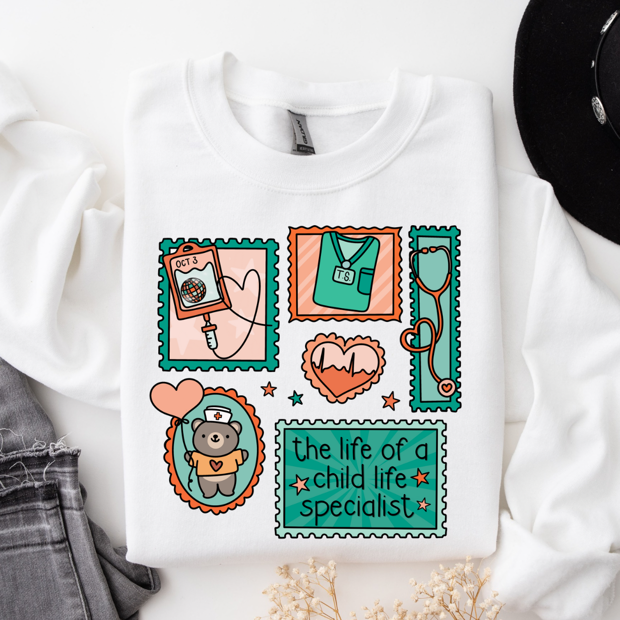 The Life of a Child Life Specialist Cute Postage Stamps PNG JPG