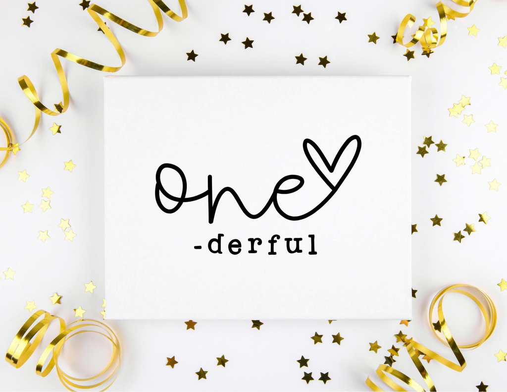 Hand Lettered One-derful SVG PNG JPG