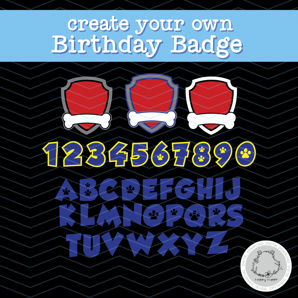 DIY Custom Birthday Badge SVG PNG JPG