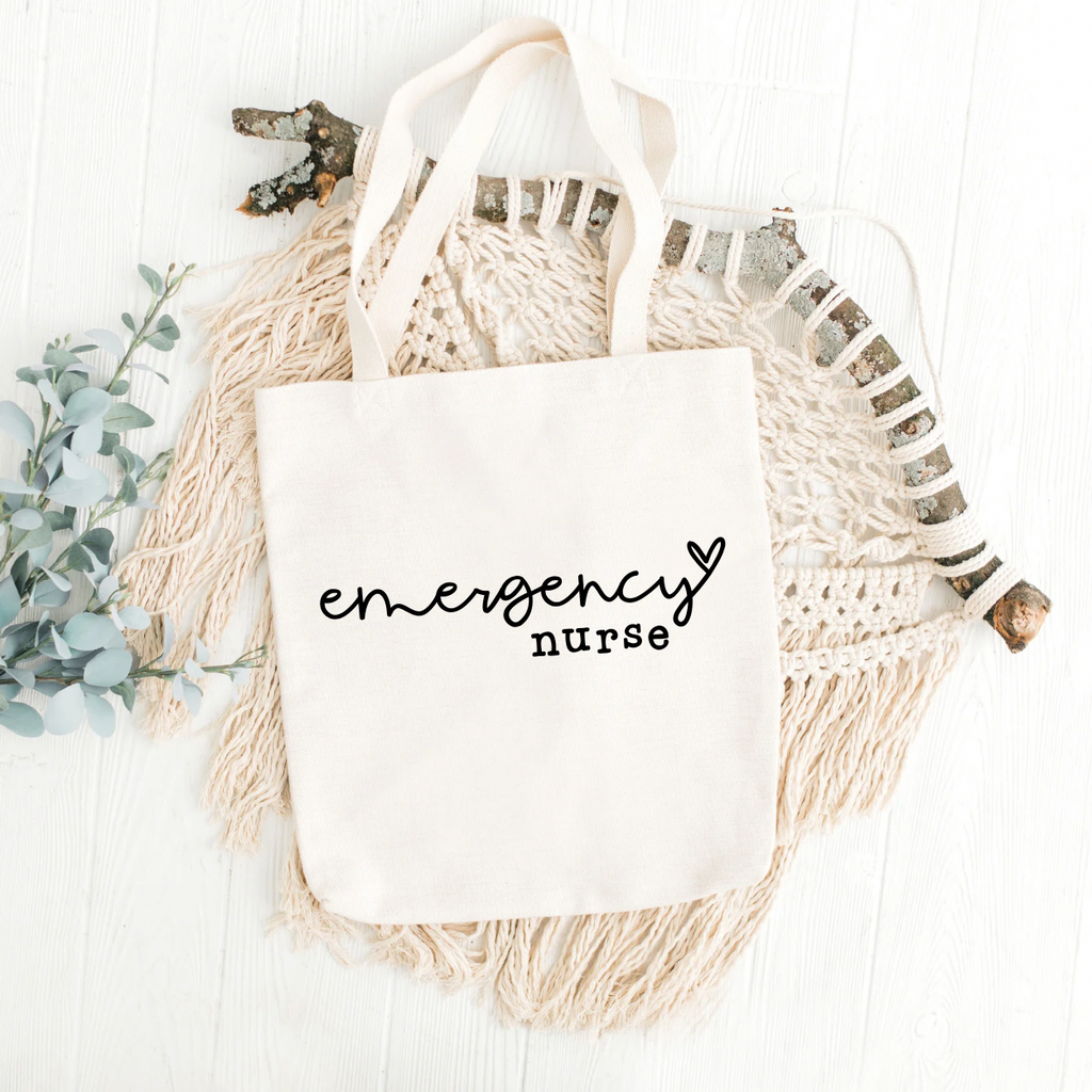 Hand Lettered Emergency Nurse SVG PNG JPG