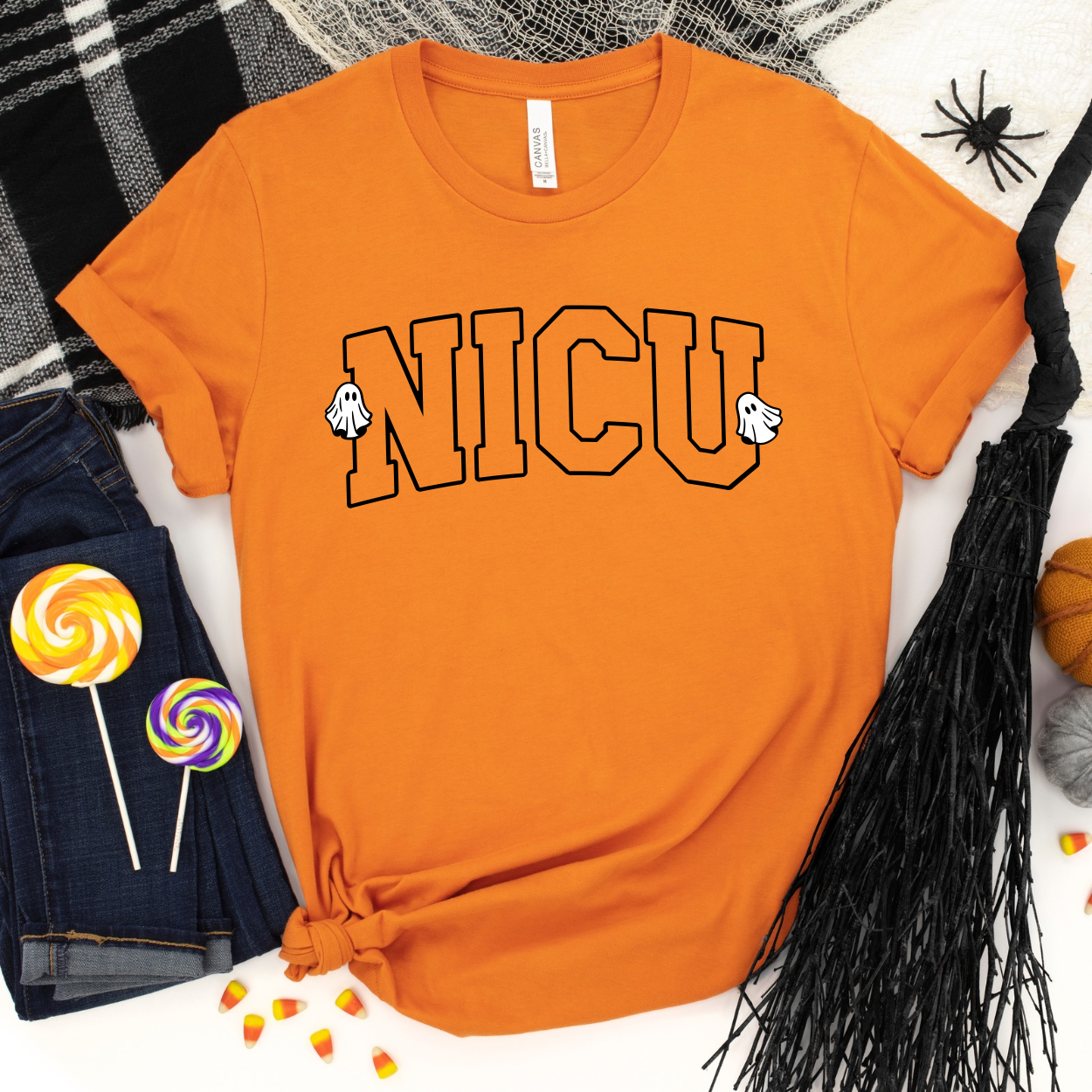 NICU Varsity Ghosties SVG PNG JPG