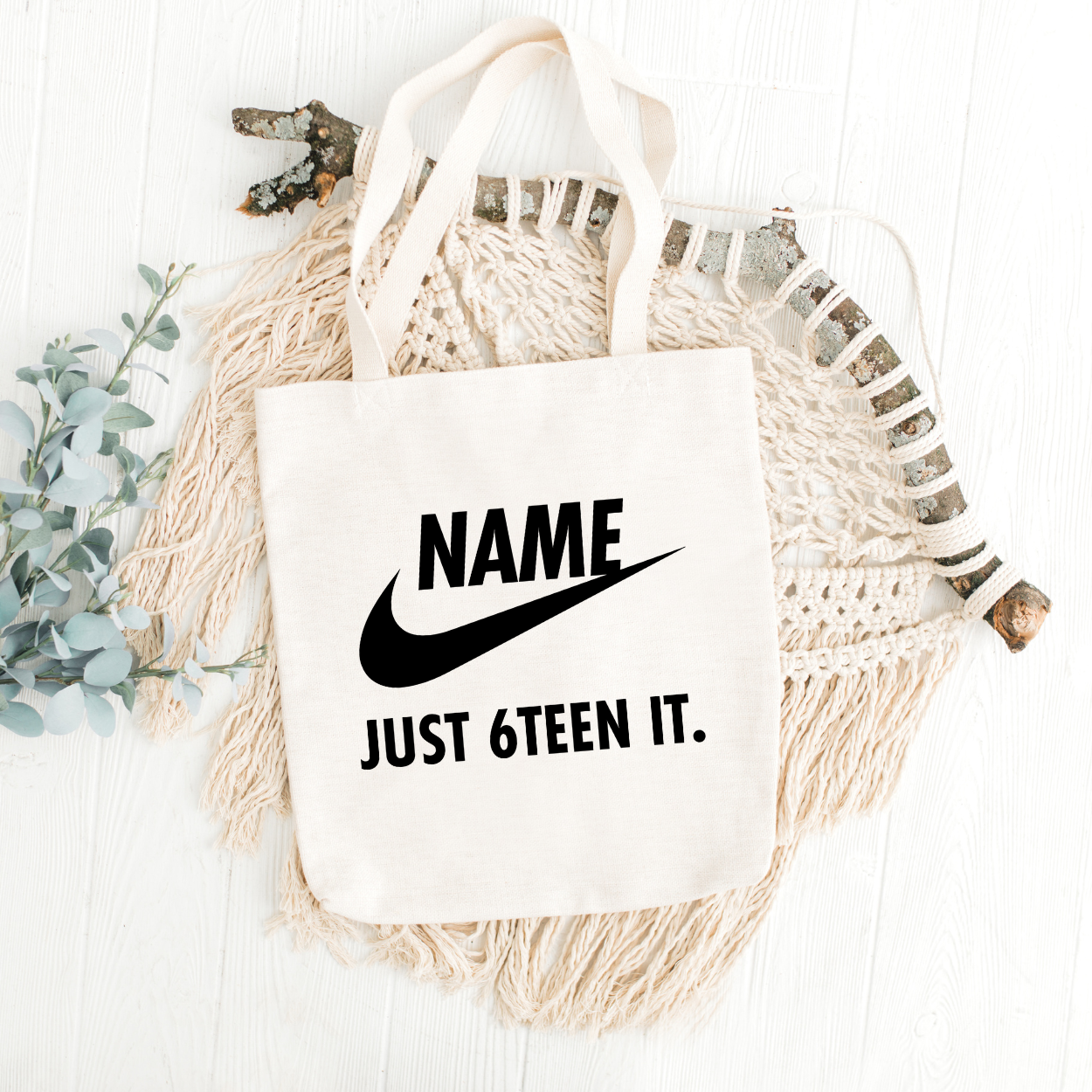 Custom Just 6Teen It Swoosh Birthday SVG, PNG, JPEG